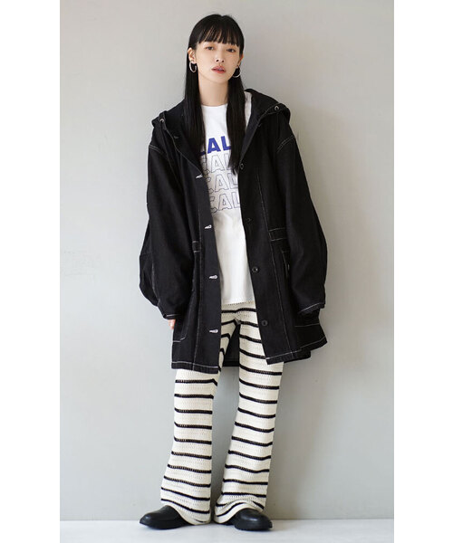 「e-zakkamania stores」 コート M インディゴブルー レディース_画像8