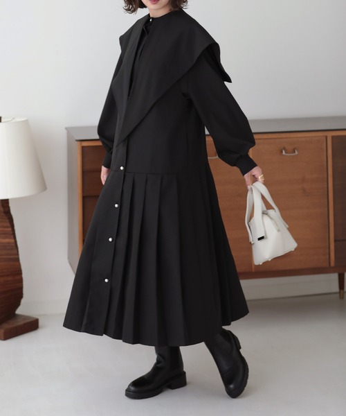 「O.S.K」 サロペットスカート FREE ブラック レディース_画像9