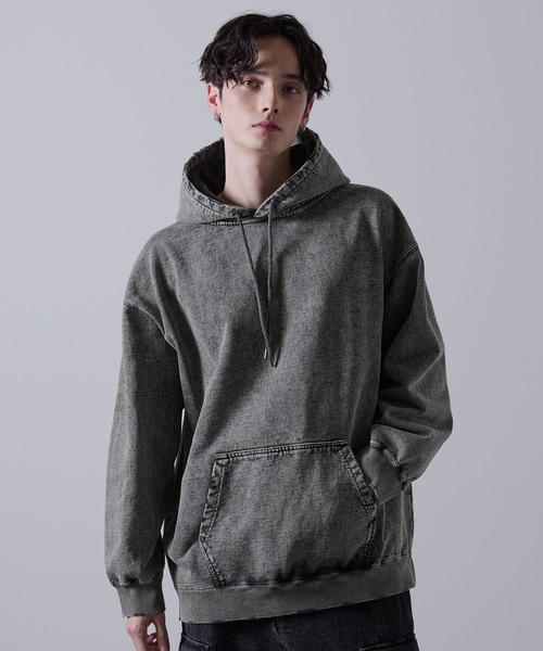 「CLEL」 プルオーバーパーカー M グレー メンズ_画像2