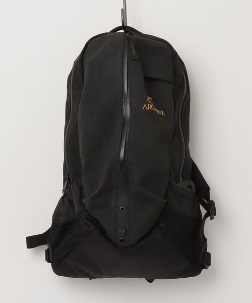 P258＊ アークテリクス メンズ バッグパック リュック ブラック ARC'TERYX（アークテリクス） 刺繍リュック - ブラック メンズ