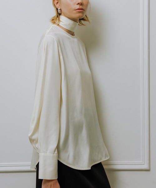 ADAM ET ROPE'（アダムエロペ） ブラウス シャツ フィブリルロンTEE