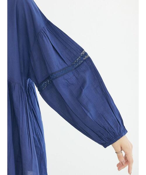 「CRAFT STANDARD BOUTIQUE」 長袖ブラウス FREE ネイビー レディース_画像9