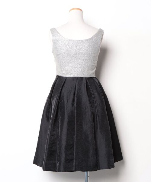 「Merceria Dressterior」 レースノースリーブワンピース 36 シルバー レディース_画像2