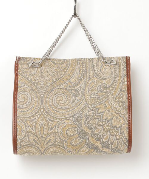 「A VACATION」 ペイズリーハンドバッグ - ベージュ レディース_画像2