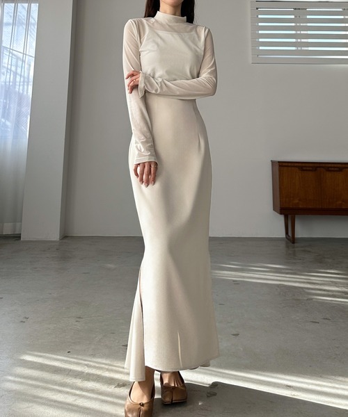 「Louere」 タイトスカート SMALL アイボリー レディース_画像8