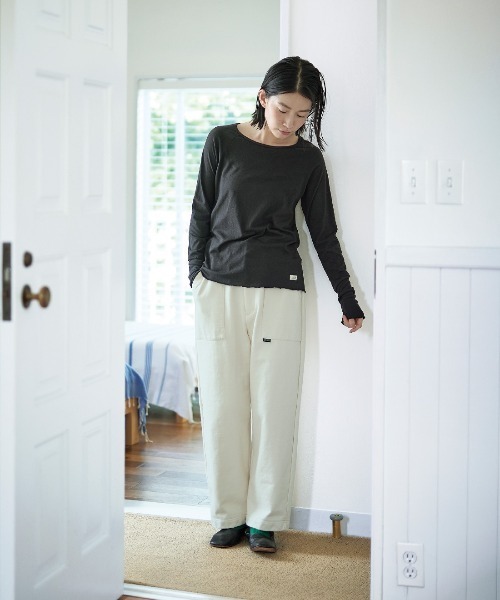 「Sunny clouds」 スウェットパンツ LL オフホワイト レディース_画像4