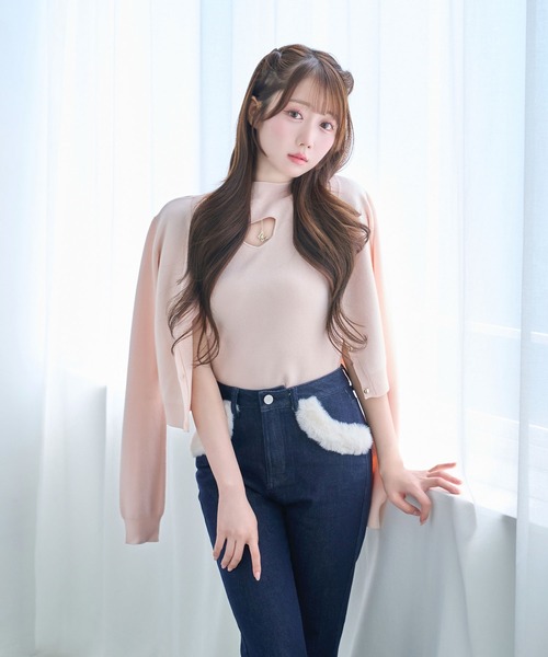 カーディガン Chest charm Ens. knit tops レディース