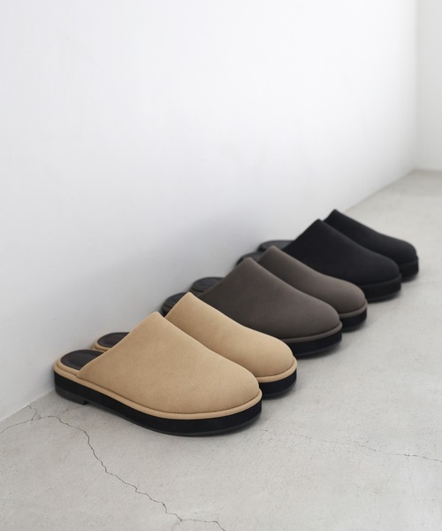「select MOCA」 フラットサンダル MEDIUM チャコールグレー レディース_画像3