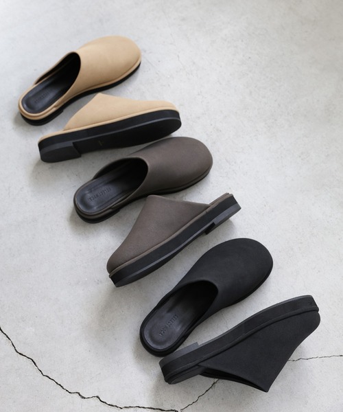 「select MOCA」 フラットサンダル MEDIUM チャコールグレー レディース_画像4
