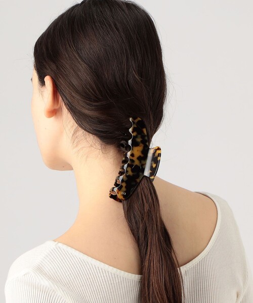 新品　L オニキス　ALEXANDRE DE PARIS ヘアクリップ ALEXANDRE DE PARIS（アレクサンドル ドゥ パリ） ヘアクリップ