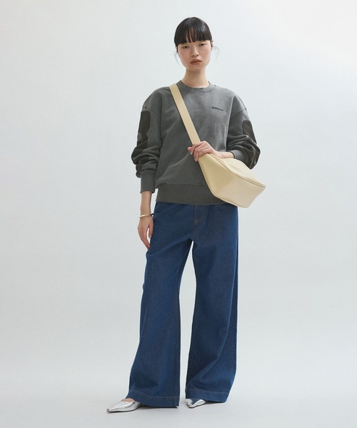 「ADAM ET ROPE'」 スウェットカットソー FREE ライトグリーン レディース_画像4