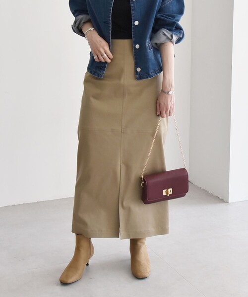 「quaranciel」 タイトスカート 40 ベージュ レディース_画像5