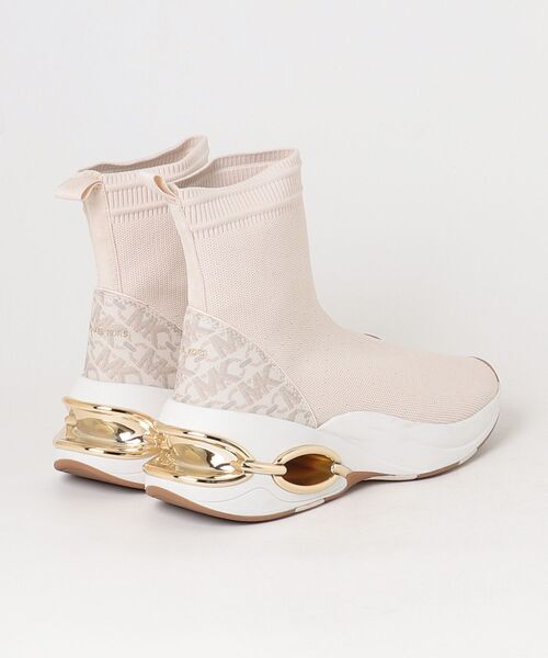 「MICHAEL KORS」 ショートブーツ 7.5 ベージュ レディース_画像2