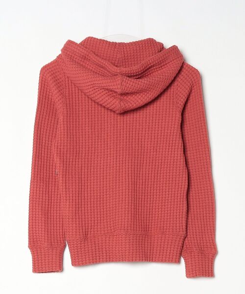 「SEAGREEN」 ジップアップパーカー 1 レッド レディース_画像2