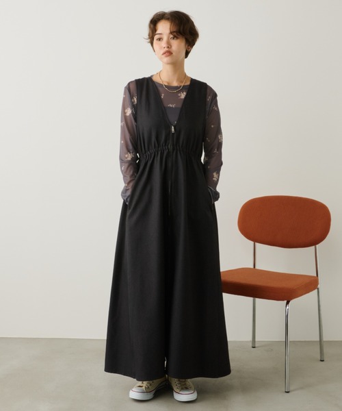 「Unitage」 スカート FREE チャコールグレー レディース_画像5