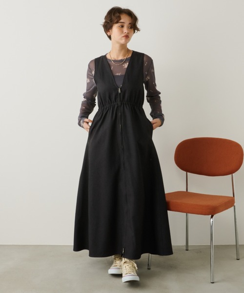 「Unitage」 スカート FREE チャコールグレー レディース_画像6