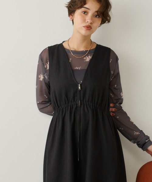 「Unitage」 スカート FREE チャコールグレー レディース_画像7