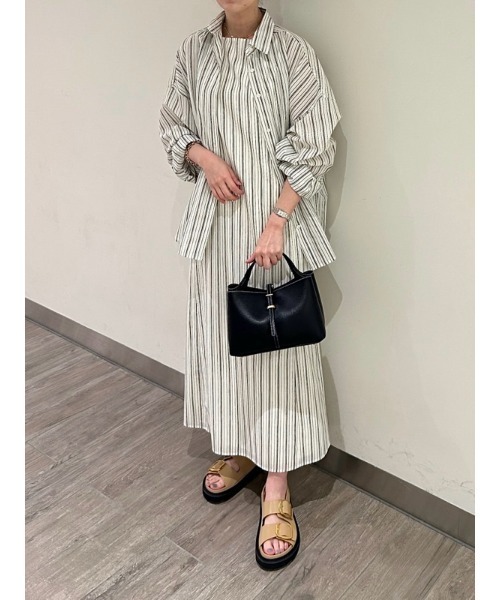 「Mila Owen」 ノースリーブワンピース 0 グリーン レディースの画像