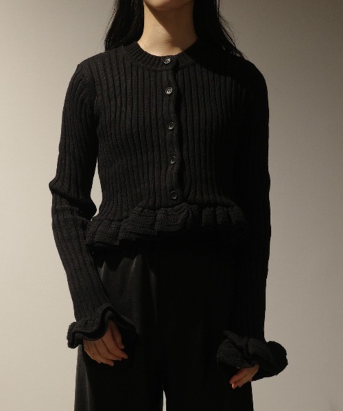 CLANE（クラネ） ニット セーター CLANE W FACE SHORT FRILLED KNIT