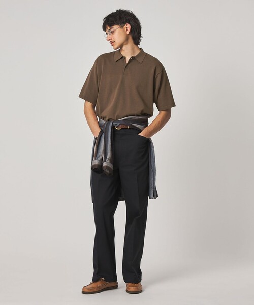 ハイツイスト ショートスリーブ ポロシャツ LOOSE Steven Alan＞ ハイツイスト ショートスリーブ ポロシャツ LOOSE