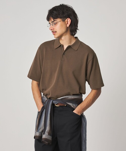 ＜Steven Alan＞ ハイツイスト ポロシャツ LOOSE 春秋【美品】 Steven Alan＞ ハイツイスト ショートスリーブ ポロシャツ LOOSE