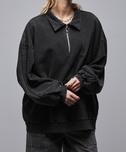 「Loose/ルース」 スウェットカットソー X-SMALL ブラック メンズ_画像3