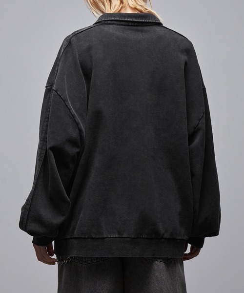 「Loose/ルース」 スウェットカットソー X-SMALL ブラック メンズ_画像5