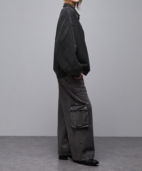 「Loose/ルース」 スウェットカットソー X-SMALL ブラック メンズ_画像8