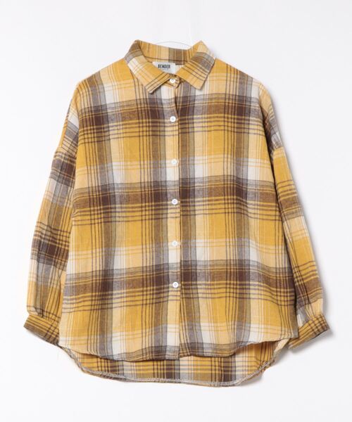 「BENDER TOKYO」 長袖シャツ FREE ブラウン レディース_画像3