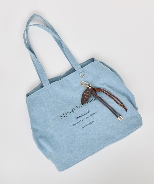 Heartdance（ハートダンス） トートバッグ チャーム付ロゴトートバッグ