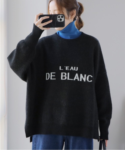 「HUG.U」 長袖ニット FREE グレー レディース_画像7