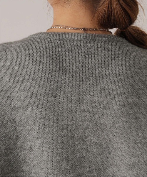 「HUG.U」 長袖ニット FREE グレー レディース_画像9