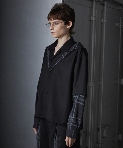 「GRANCY」 長袖シャツ S グレー メンズ_画像2