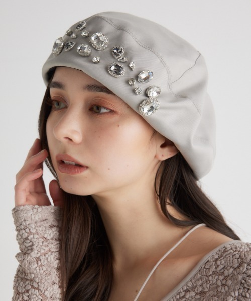 「rienda」 ベレー帽 FREE ブラック レディース_画像2