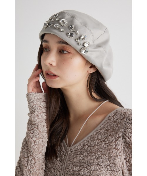 「rienda」 ベレー帽 FREE ブラック レディース_画像3