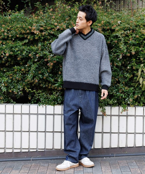 「niko and...」 デニムパンツ MEDIUM インディゴブルー メンズ_画像4