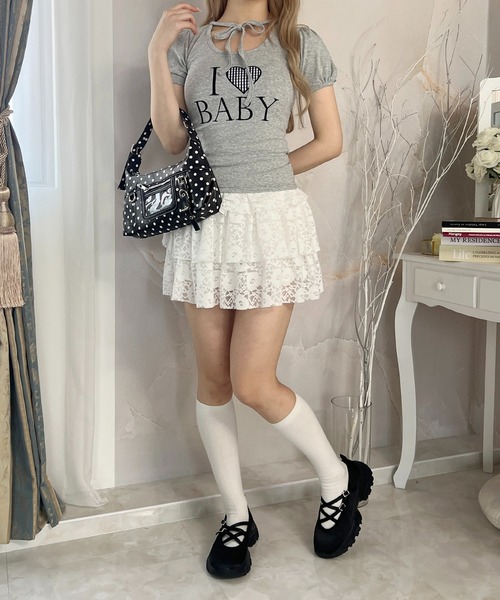 PHILLY（フィリー） tシャツ 半袖 アイラブbabyチョーカーT レディース