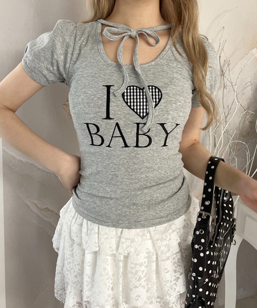 PHILLY（フィリー） tシャツ 半袖 アイラブbabyチョーカーT レディース
