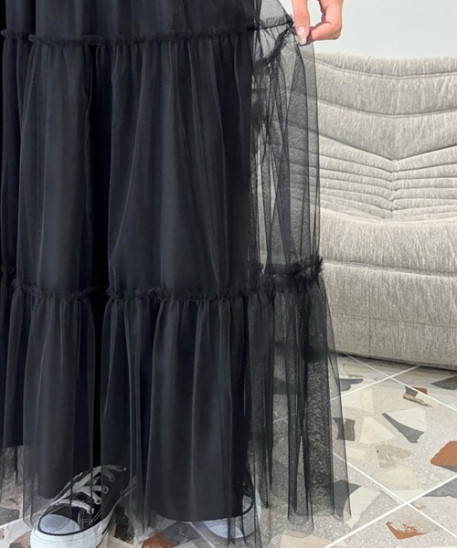 「moment+」 フレアスカート L アイボリー レディース_画像6