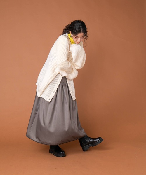 「bohmal」 ニットカーディガン FREE パープル レディース_画像2