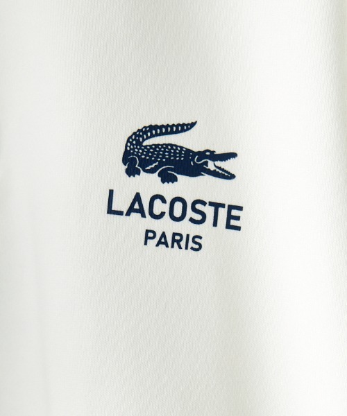 「LACOSTE」 スウェットカットソー M ネイビー レディースの画像