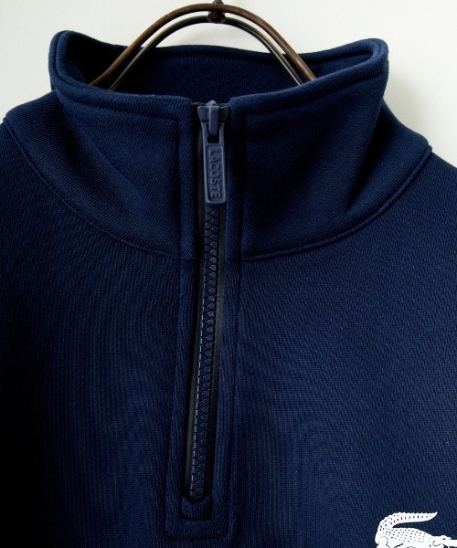 「LACOSTE」 スウェットカットソー M ネイビー レディースの画像