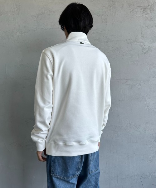 「LACOSTE」 スウェットカットソー M ネイビー レディースの画像