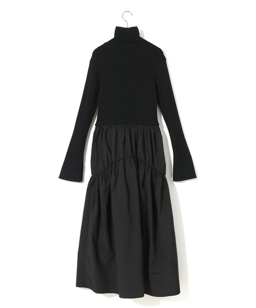 「ADAM ET ROPE'」 ドッキングワンピース FREE チャコールグレー レディース_画像4