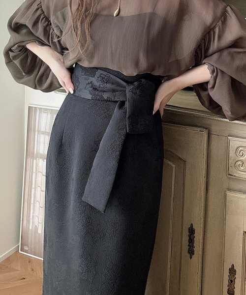 「Meiru」 タイトスカート LARGE ブラック レディース_画像3