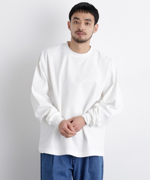 NANO universe（ナノ・ユニバース） tシャツ ワッフルプルオーバーT