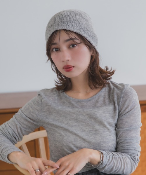 polcadot（ポルカドット） ニット帽 ニットキャップ メッシュ サマー