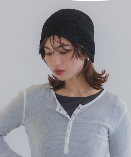 polcadot（ポルカドット） ニット帽 ニットキャップ メッシュ サマー