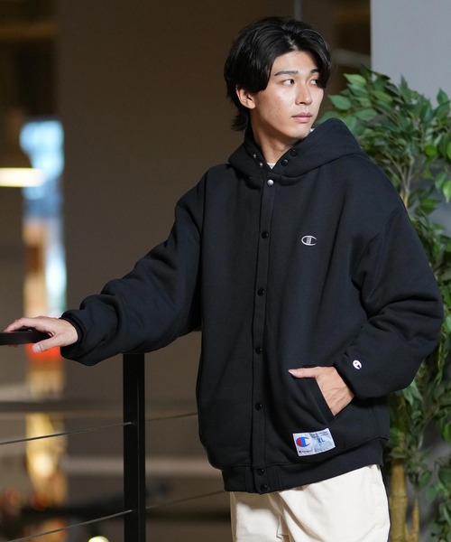 「Champion」 ジャケット M ブラック メンズの画像