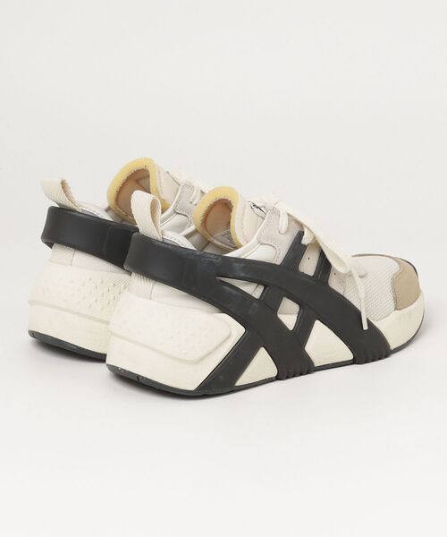 「Onitsuka Tiger」 ローカットスニーカー 23.5 ベージュ×ブラック レディース
